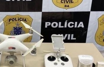 Drone utilizado pelo tráfico de drogas em Feira de Santana é apreendido