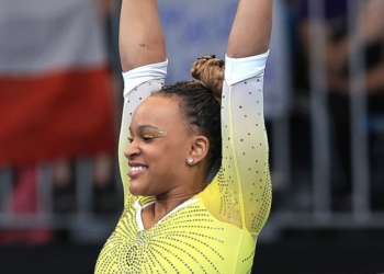 Rebeca Andrade conquista o ouro no Pan-Americano