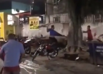 Uma pessoa é baleada durante briga generalizada no bairro de Cajazeiras IV, em Salvador