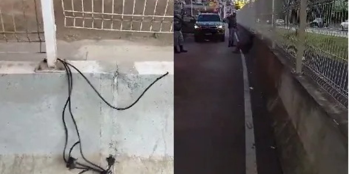 Guardas municipais flagram homem roubando fios na Avenida ACM