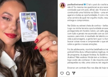 “Até já”, diz Paolla Oliveira após romper contrato com a Rede Globo