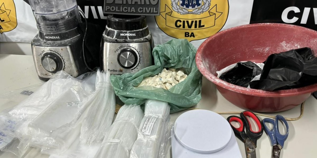 Polícia Civil desarticula dois laboratórios de drogas em Salvador
