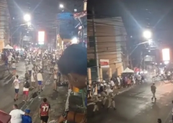 Torcedores do Bahia se envolvem em briga após jogo contra o Athletico-PR
