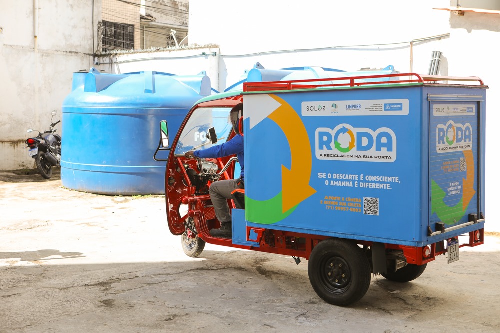 Projeto Roda completa um mês com mais de 8 mil kg de recicláveis recolhidos porta a porta no Centro Histórico